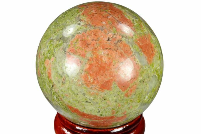 Polished Unakite Sphere - Canada #116139
